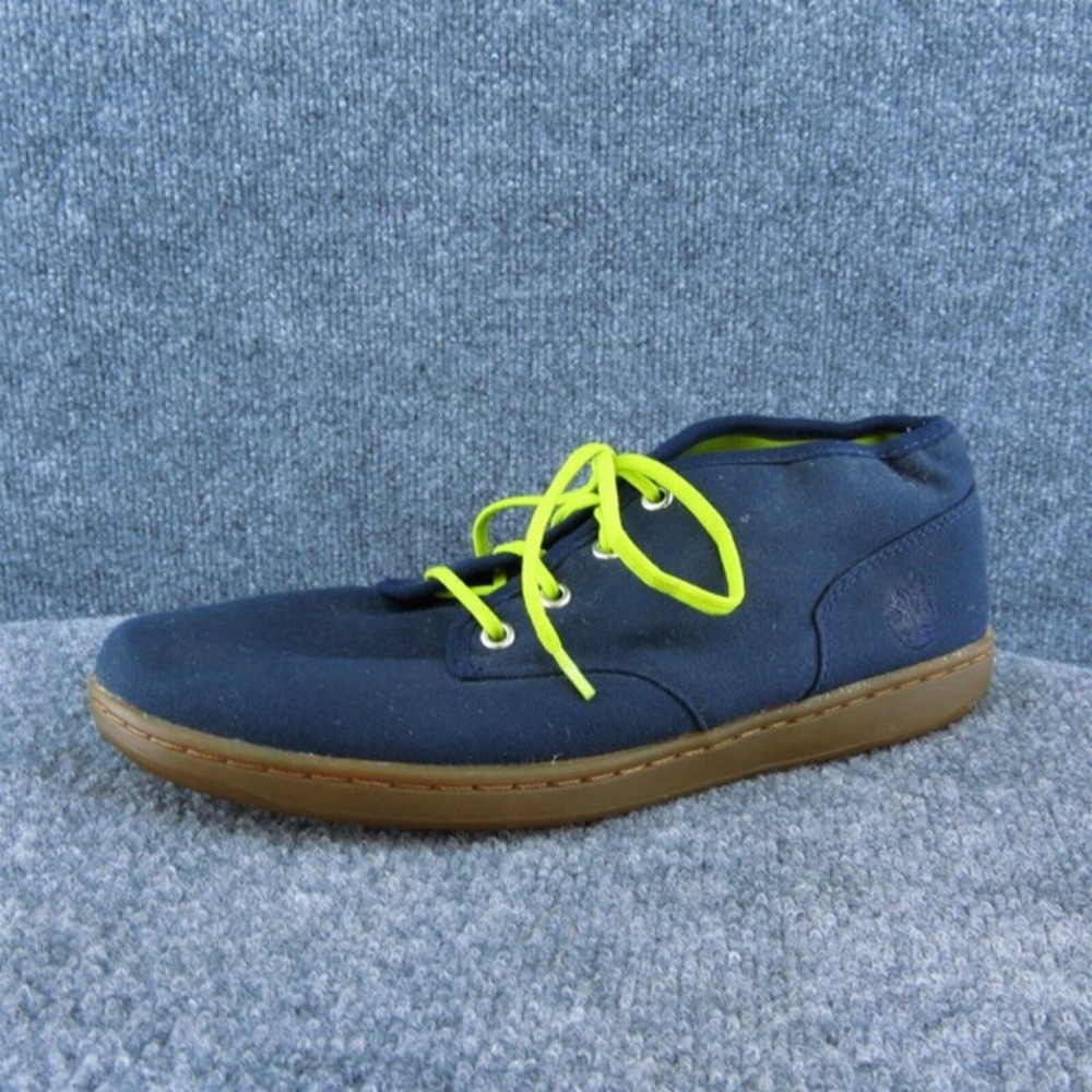 Timberland Men Sneaker Shoes Blue Fabric‎ Lace Up Size 9 Medium